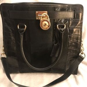 Michael Kors Large Hamilton with Calf Hair